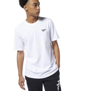 Reebok Small Vector T Shirt Herren - Weiß - DE 648-OEF